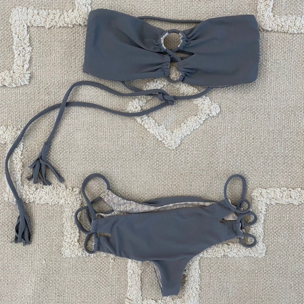 Grey Acacia Bikini Set
